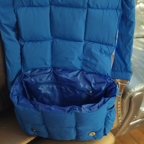 Blue Quilted Men's Bag - Picture 5 of 6